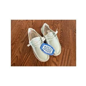 NWT Hey Dude Wendy Boho Stitch Canvas Shoes - Sky Blue - Women's 7